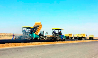 Дороги северного региона Туркменистана получают новое дорожное покрытие