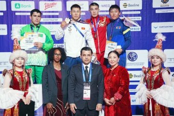 Туркменские борцы завоевали 11 медалей на VI Всемирных играх кочевников