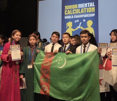 Туркменские школьники выступили на Чемпионате мира по устному счету в Германии