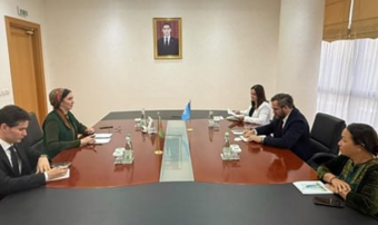МИД Туркменистана провёл встречи с представителями УВКПЧ ООН и МОМ