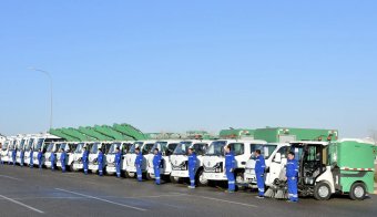Коммунальные службы Ашхабада получили масштабное обновление автопарка