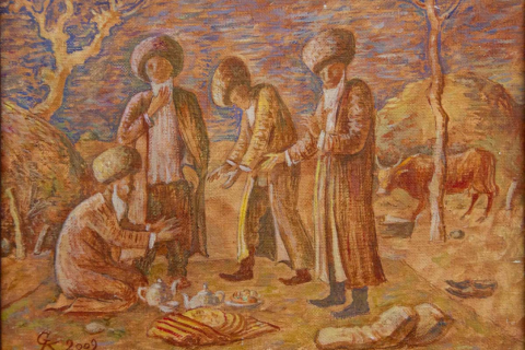 Народный художник Туркменистана показал 170 произведений о сельской жизни