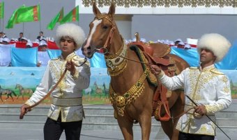 Сердару Бердымухамедову подарили скакуна по имени Ватан