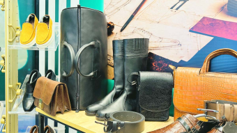 Туркменский бренд KWK показал обувь из экзотической кожи на Turkmentextile Expo