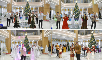 В энергетическом институте Туркменистана провели новогоднее мероприятие