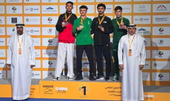 Туркменские каратисты выступают на турнире Karate 1 Youth League в Фуджейре