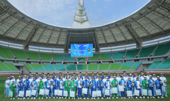 Юные спортсмены посетили Олимпийский городок в Ашхабаде