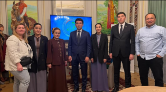 Молодые дипломаты из ЦА посетили посольство Туркменистана в Брюсселе