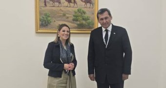 Встреча глав внешнеполитических ведомств Туркменистана и Португалии в Авазе