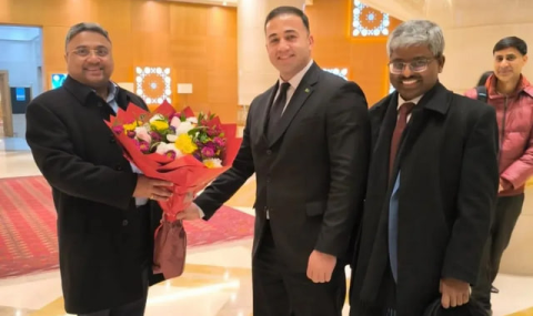 Секретарь МИД Индии прибыл в Ашхабад для участия в Экономическом форуме СПЕКА