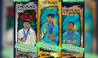 Туркменские тяжелоатлеты завоевали шесть медалей на чемпионате Азии среди юниоров