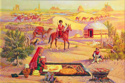 В Ашхабаде проходит выставка современных туркменских живописцев