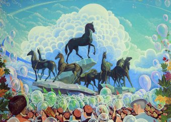 В Туркменистане объявлен поэтический конкурс, посвящённый ахалтекинским скакунам