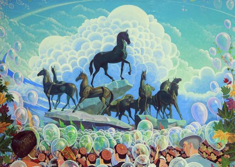 В Туркменистане объявлен поэтический конкурс, посвящённый ахалтекинским скакунам