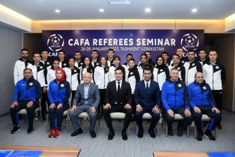 Футбольные судьи из Туркменистана приняли участие в семинаре CAFA в Ташкенте