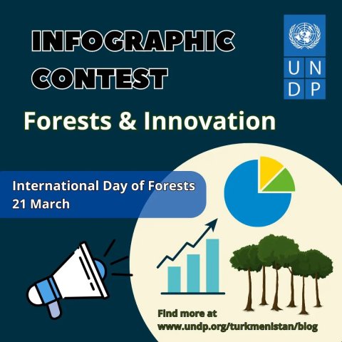 ПРООН запускает конкурс инфографики «Леса и инновации», среди гражданами Туркменистана в возрасте 18-35 лет