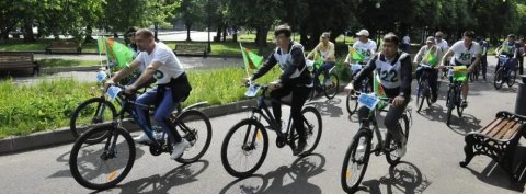 Посольство Туркменистана в Москве провело велопробег 